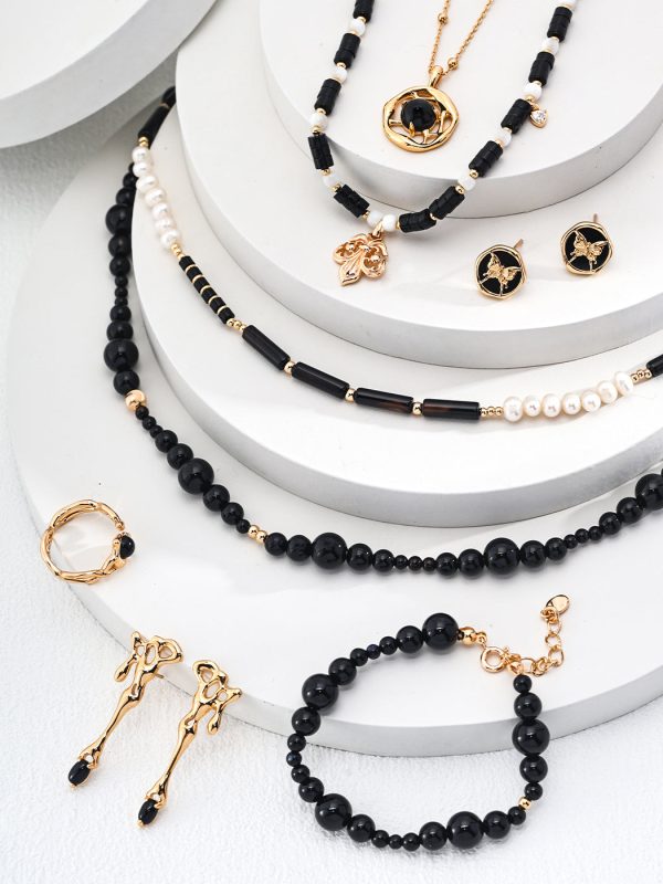 Natural Agate Pearl Necklace - 图片 7