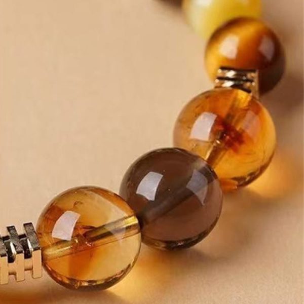 Citrine Topaz Tiger Eye Happiness Bracelet - 图片 7