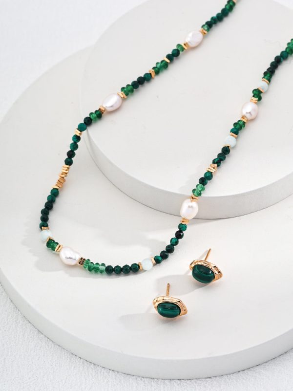Malachite Pearl Necklace - 图片 6