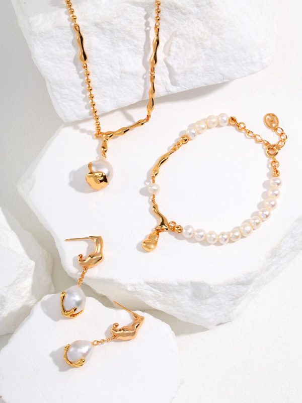 Water drop pendant pearl bracelet - 图片 4