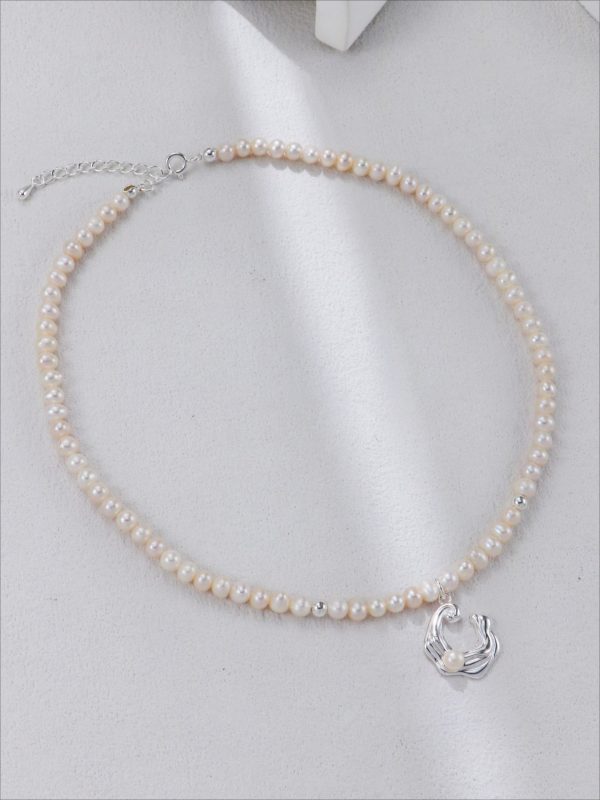 Wave Pearl Necklace - 图片 4