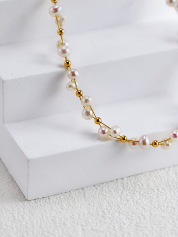 Woven Pearl Necklace - 图片 4