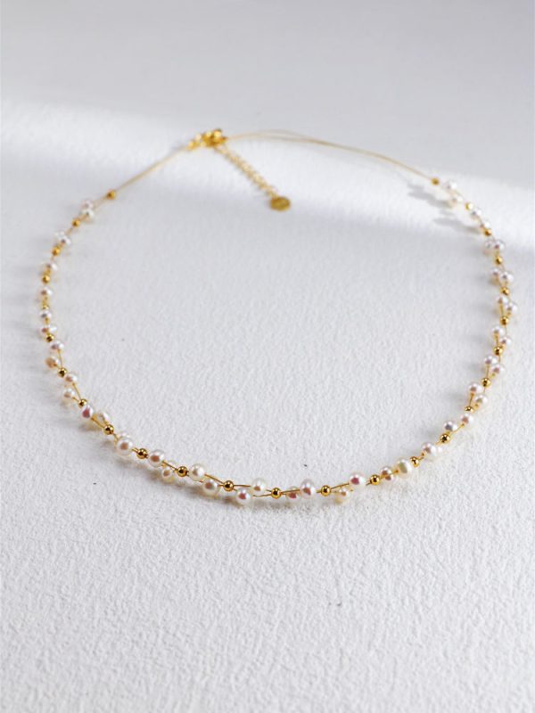 Woven Pearl Necklace - 图片 3