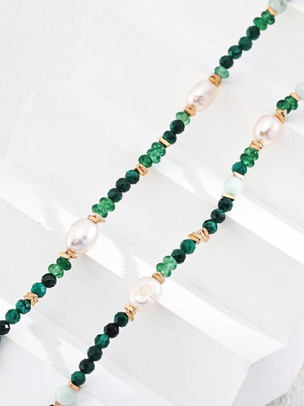 Malachite Pearl Necklace - 图片 5