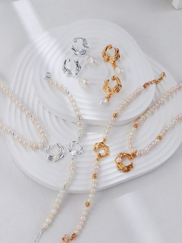 Wave Pearl Necklace - 图片 8