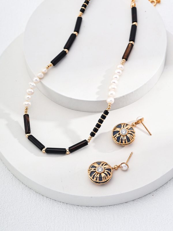 Natural Agate Pearl Necklace - 图片 6