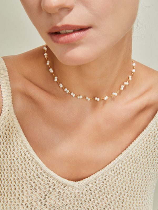 Woven Pearl Necklace - 图片 2
