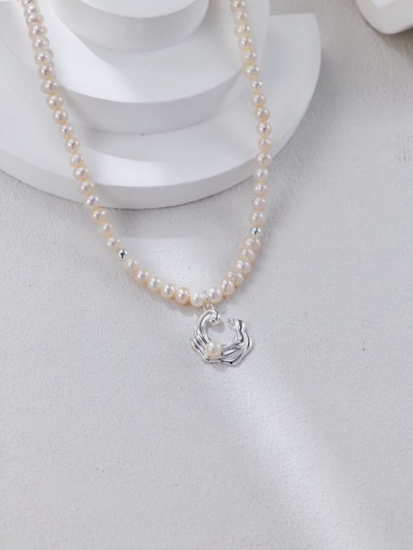 Wave Pearl Necklace - 图片 6