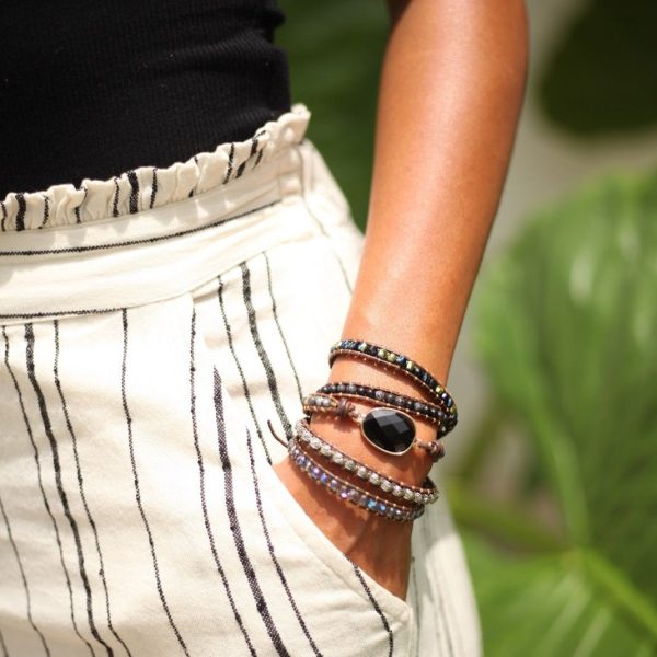 Powerful Force Onyx Wrap Bracelet - 图片 2