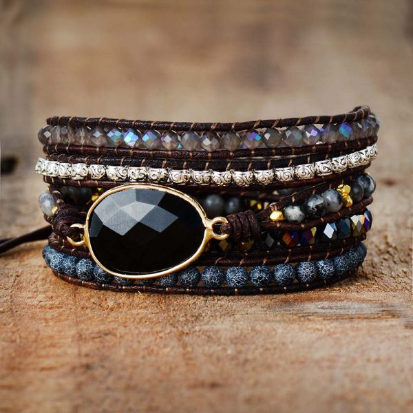 Powerful Force Onyx Wrap Bracelet - 图片 5